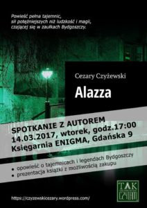 Spotkanie z Cezarym Czyżewskim, autorem "Alazzy". 